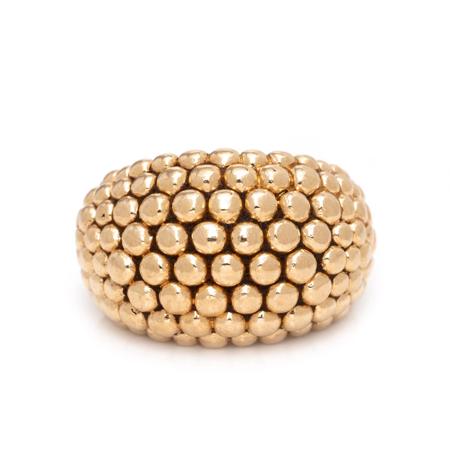 DANKNER, YELLOW GOLD RING
