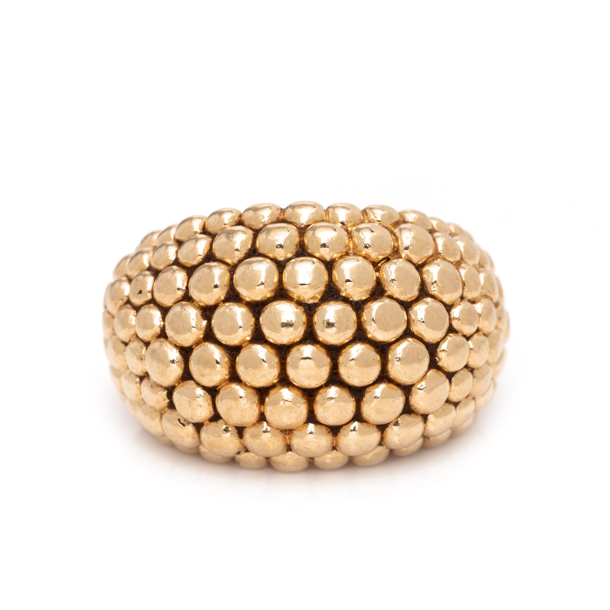 DANKNER, YELLOW GOLD RING