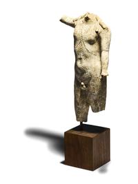 A Hellenistic Terracotta Torso of a Male Deity
