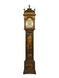 A George I Green Japanned Longcase Clock