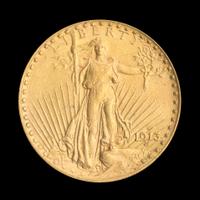 A United States 1913-S St. Gaudens $20 Gold Coin