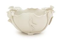 A Blanc-de-Chine Porcelain Bowl Diameter 8 1/4 inches.