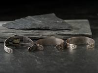 Navajo Fred Harvey Era Silver and Turquoise Cuff Bracelets