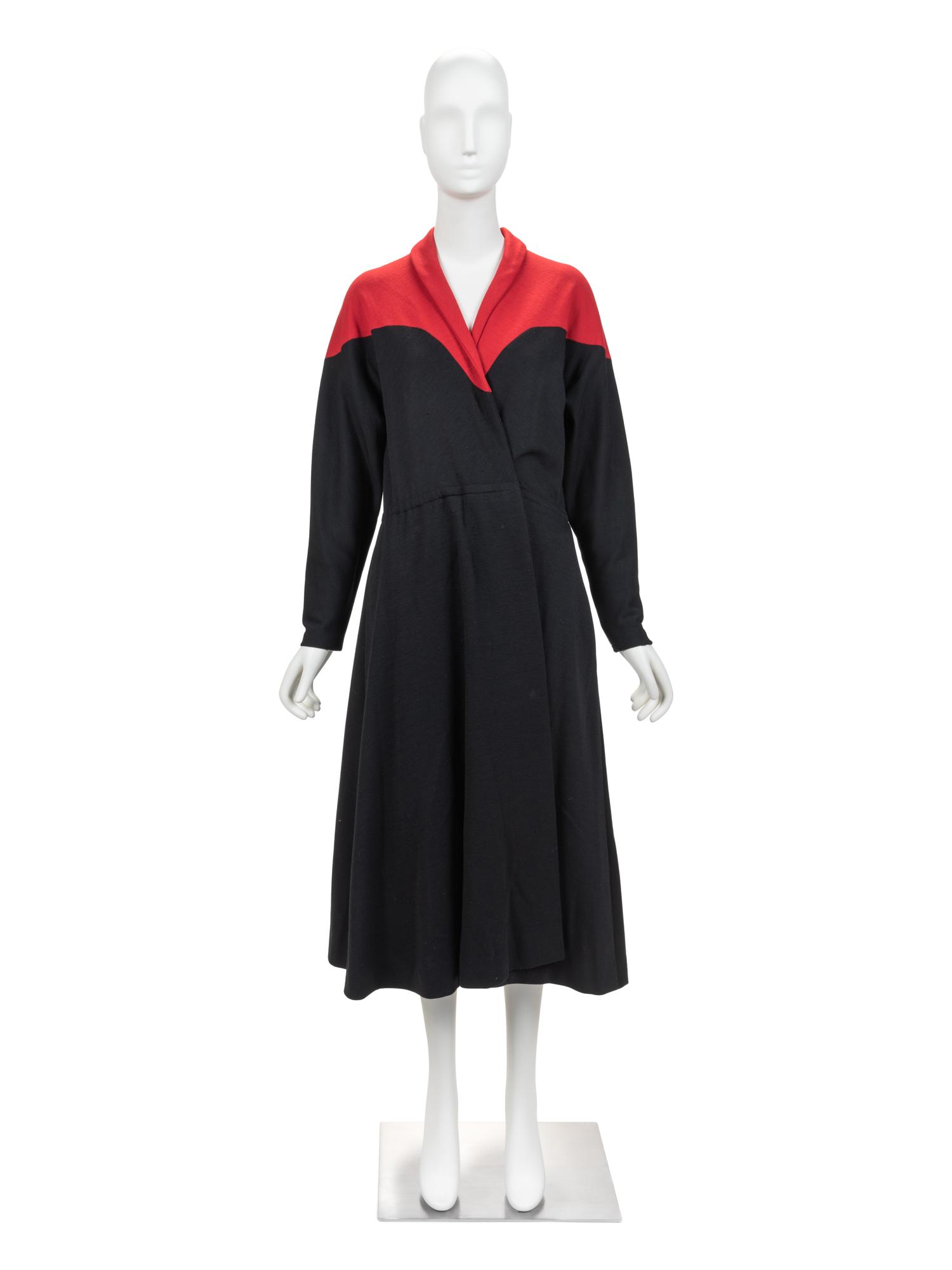 Two Halston Items: One Top, One Coat, 1970s