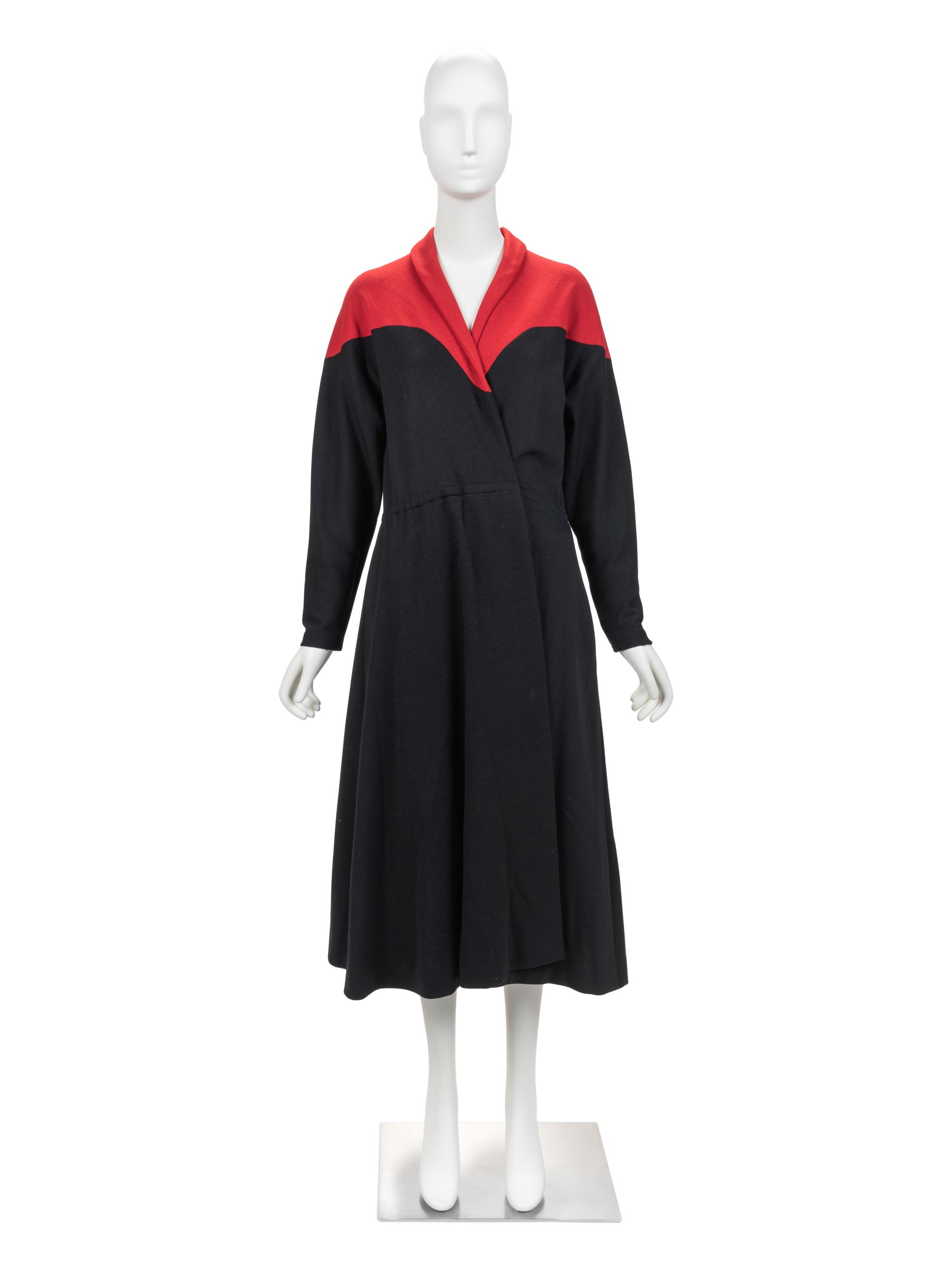 Two Halston Items: One Top, One Coat, 1970s