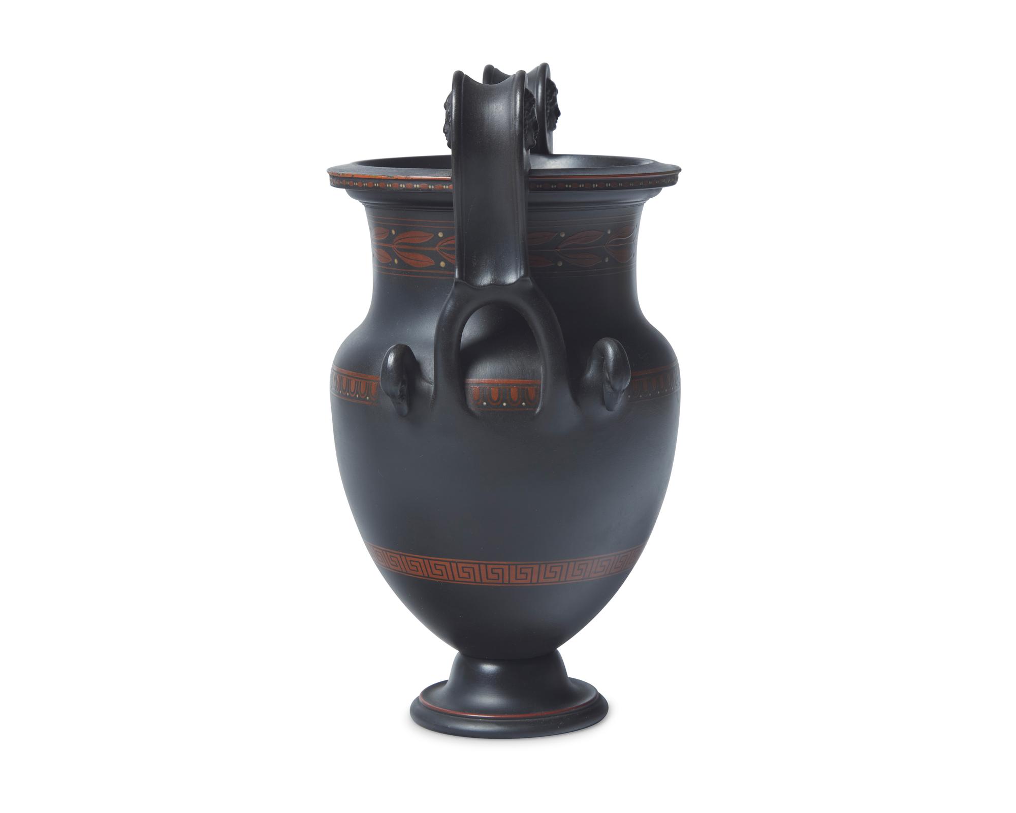 A Wedgwood Black Basalt Grecian Style Vase