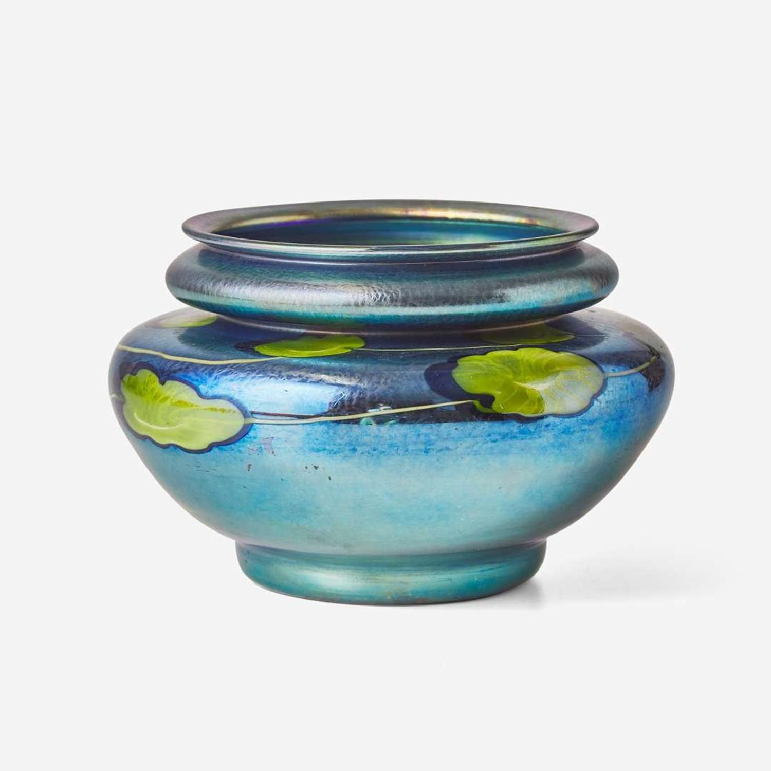 Tiffany Studios (American, active 1878-1932) A Favrile Glass Gourd-Form Vase, New York, NY, early 20th century