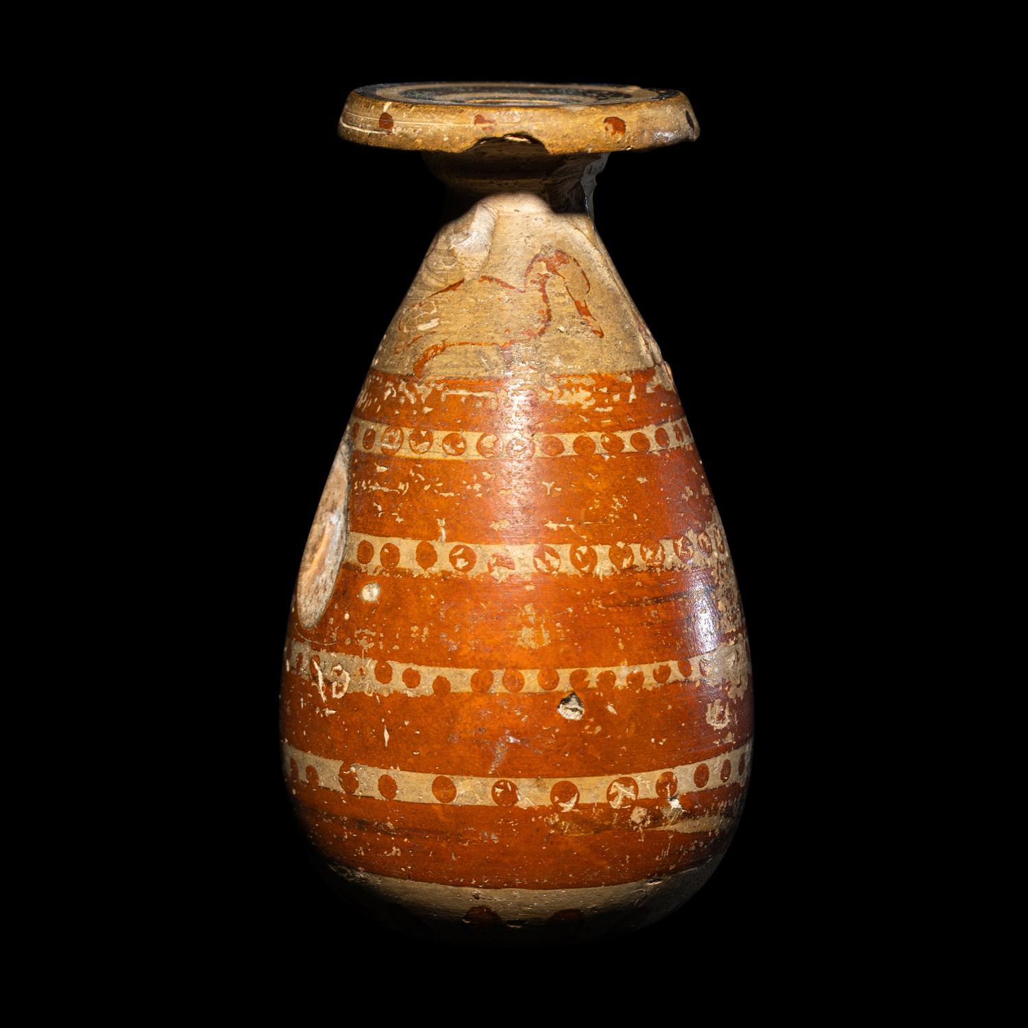 An Etrusco-Corinthian Terracotta Alabastron