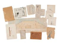 [WESTERN AMERICANA] -- [NATIVE AMERICANS]. Collection of sketches drawn and compiled by U.S. Army officer Charles A.H. McCauley while serving in various military posts, including Native American ledger art from the Los Piños Ute Indian Agency.