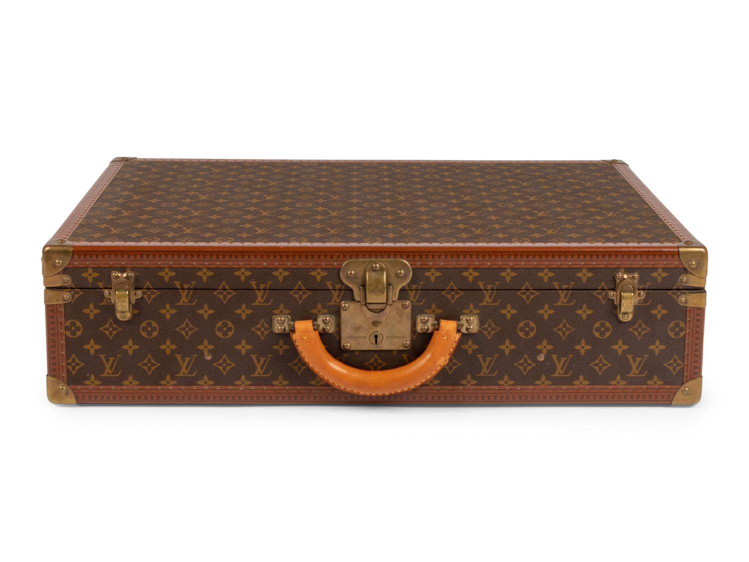 Louis Vuitton Alzer 60 Hard Side Suitcase in Monogram Canvas, Mid 20th Century