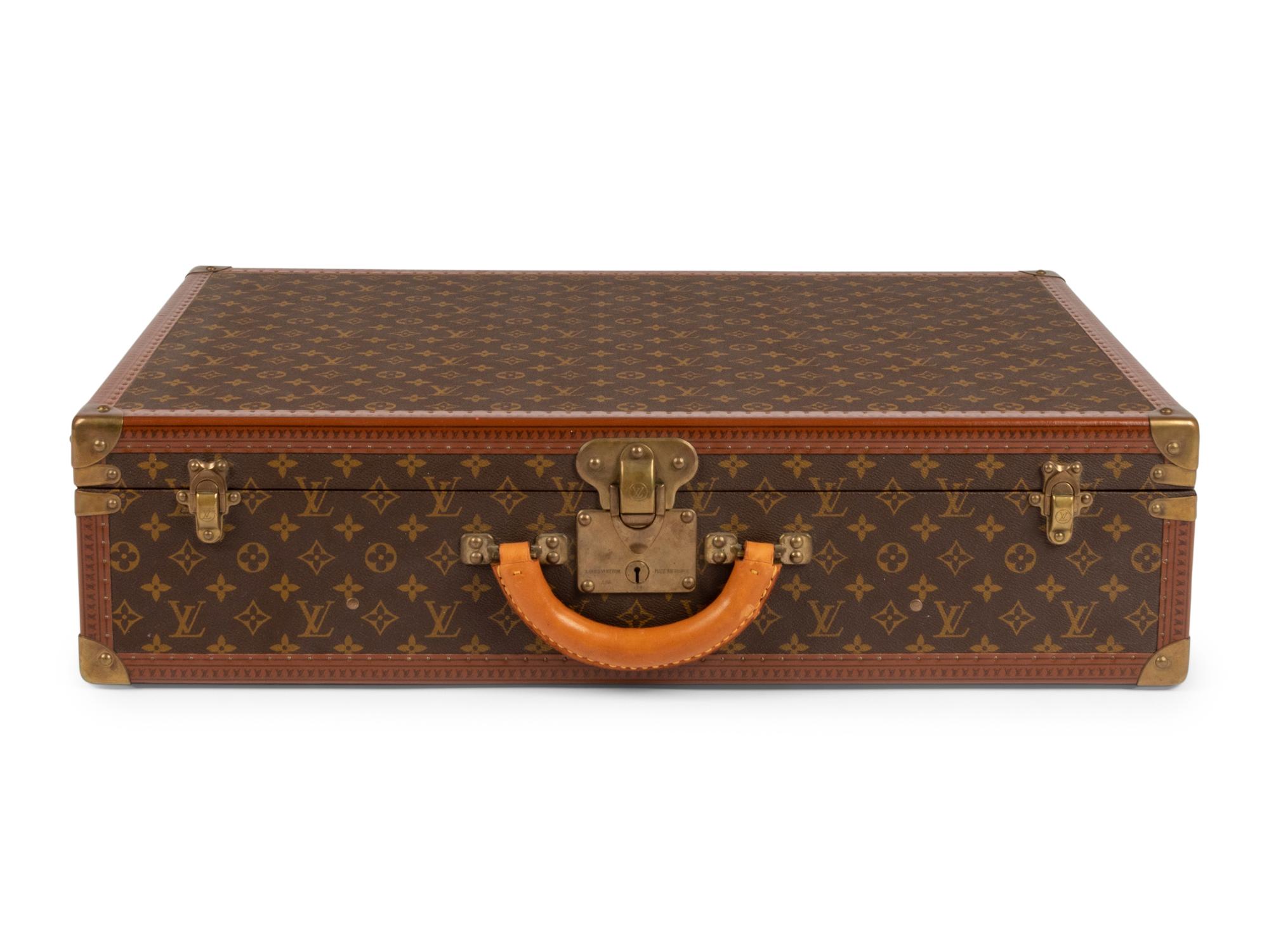 Louis Vuitton Alzer 60 Hard Side Suitcase in Monogram Canvas, Mid 20th Century