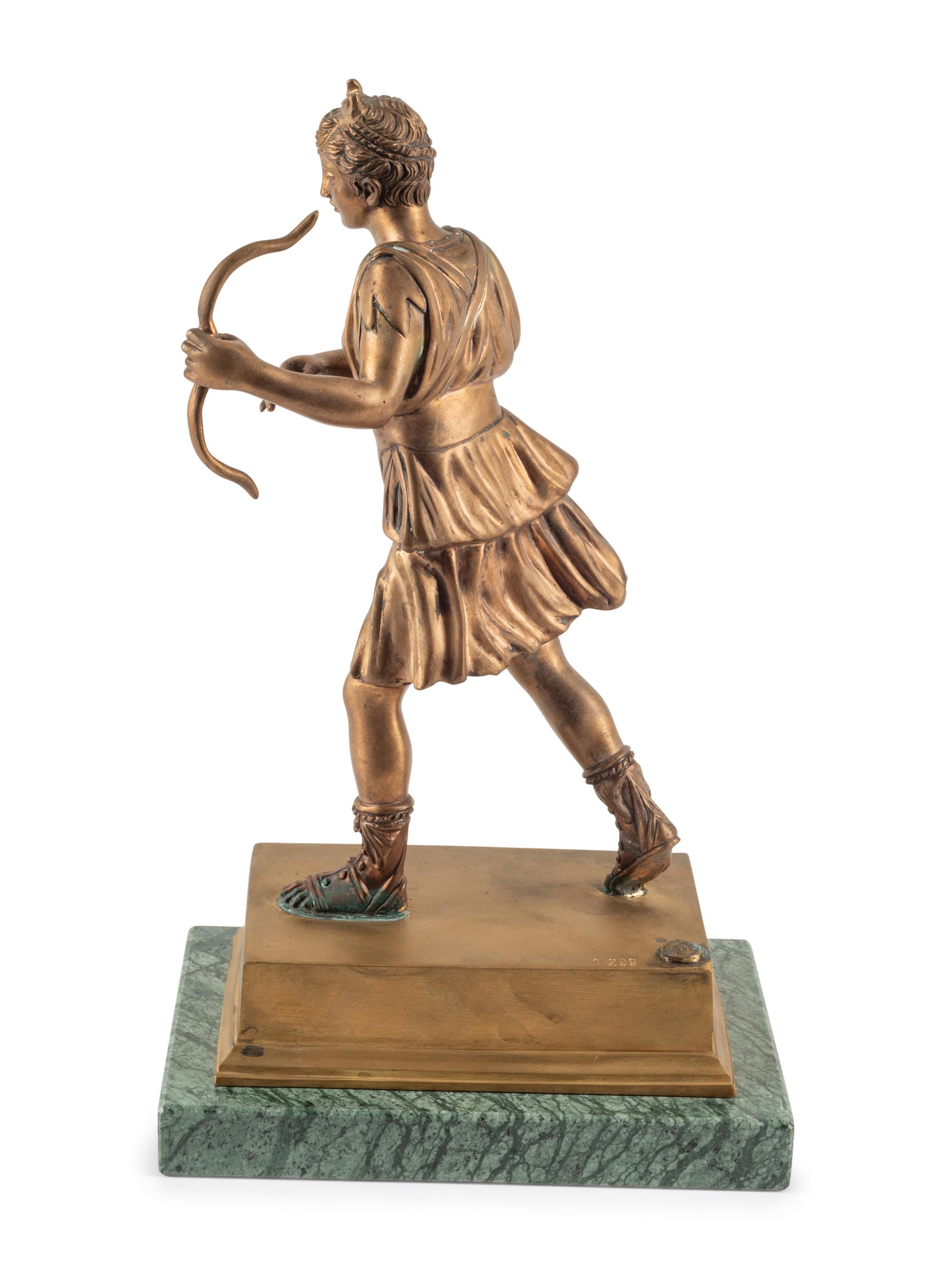 An Italian Gilt Bronze Figure of Diana