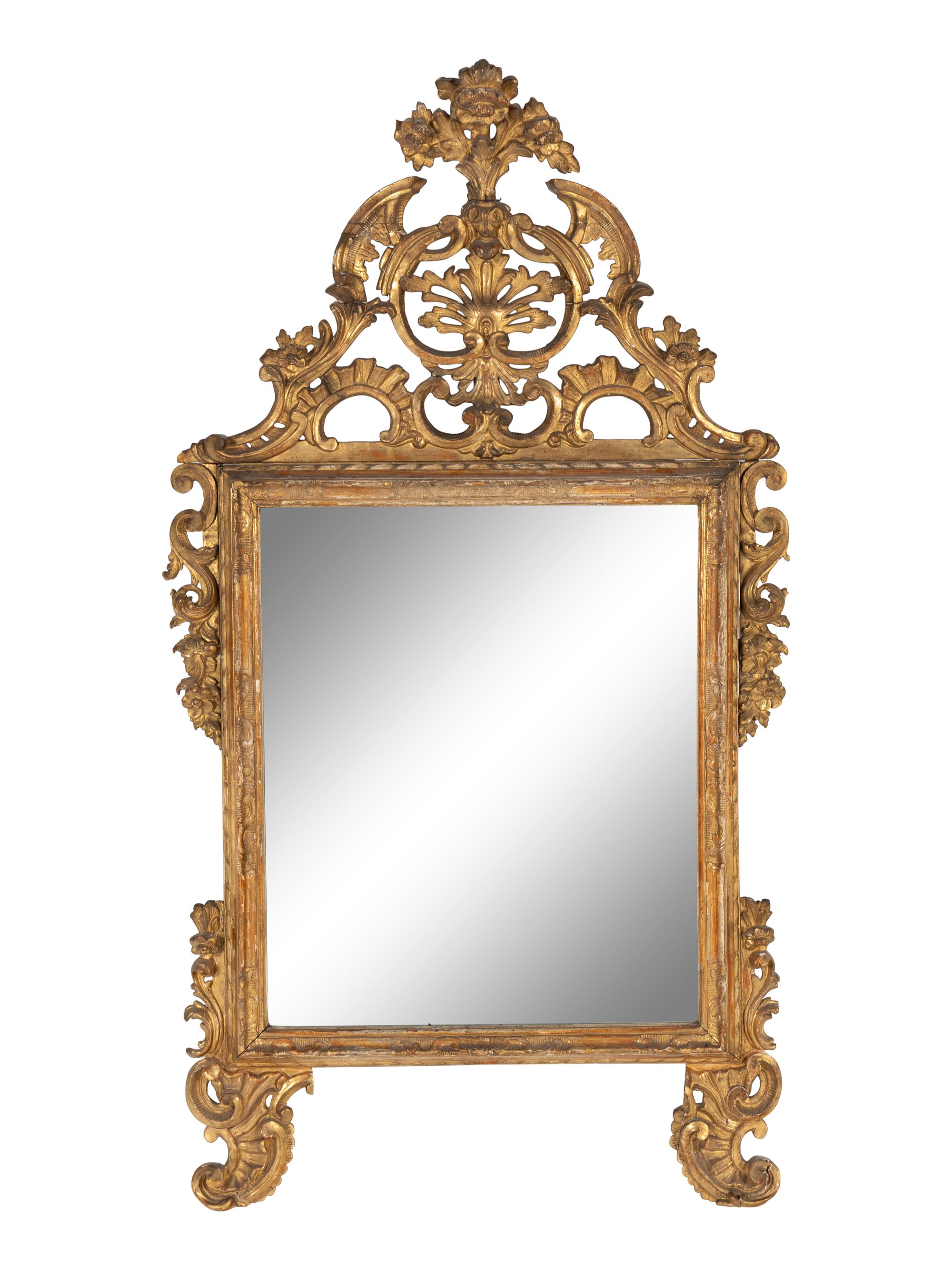 An Italian Giltwood Mirror