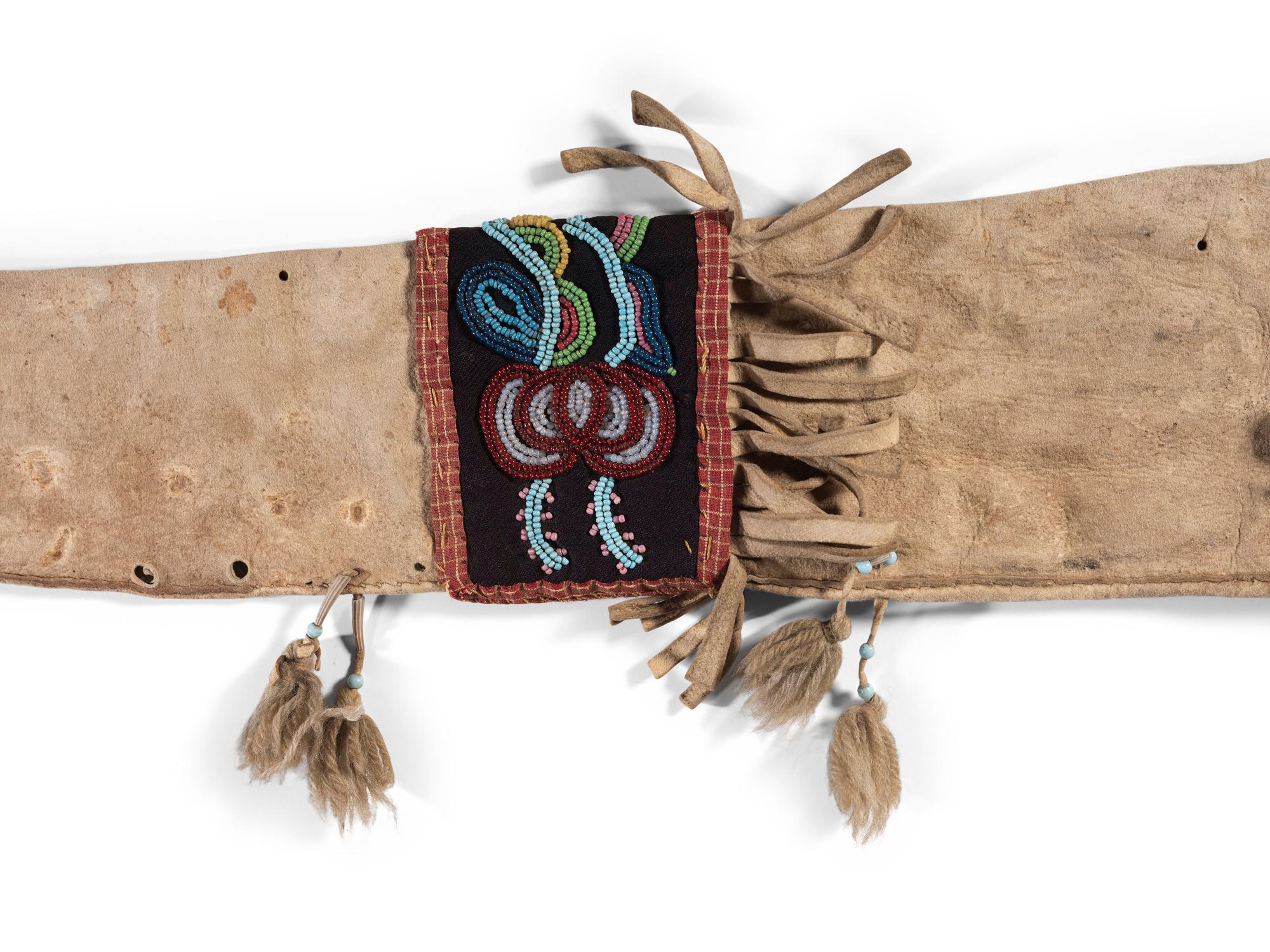 Cree Beaded Hide Rifle Scabbard