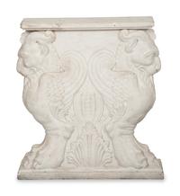 An Italian Specimen Marble and Carved White Marble Table