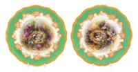 A Pair of Royal Worcester Porcelain Plates Diameter 9 1/4 inches. — R. AUSTIN, 1902