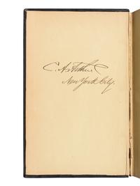 [ARTHUR, Chester (1830-1886), his copy]. DICKENS, Charles (1812-1870). Martin Chuzzlewit . [“The Life and Adventures of Martin Chuzzlewit”]. Philadelphia: T. B. Peterson, [ca 1850s].