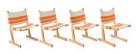 Ditte & Adrian Heath, FRANCE & SON, 1960s, a set of 6 side chairs