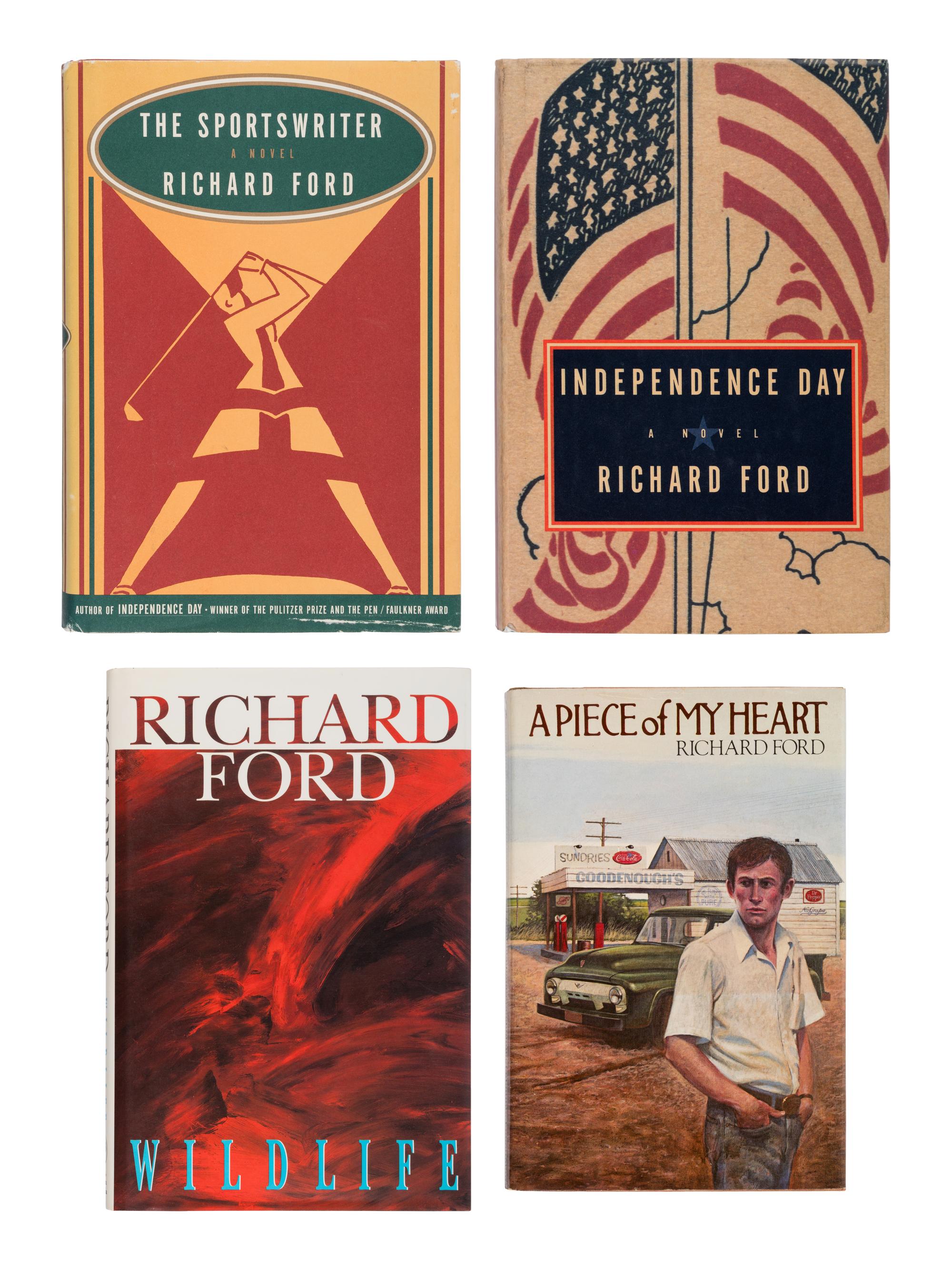 FORD, Richard (b. 1944). A group of 4 FIRST EDITIONS, SOME SIGNED, comprising: