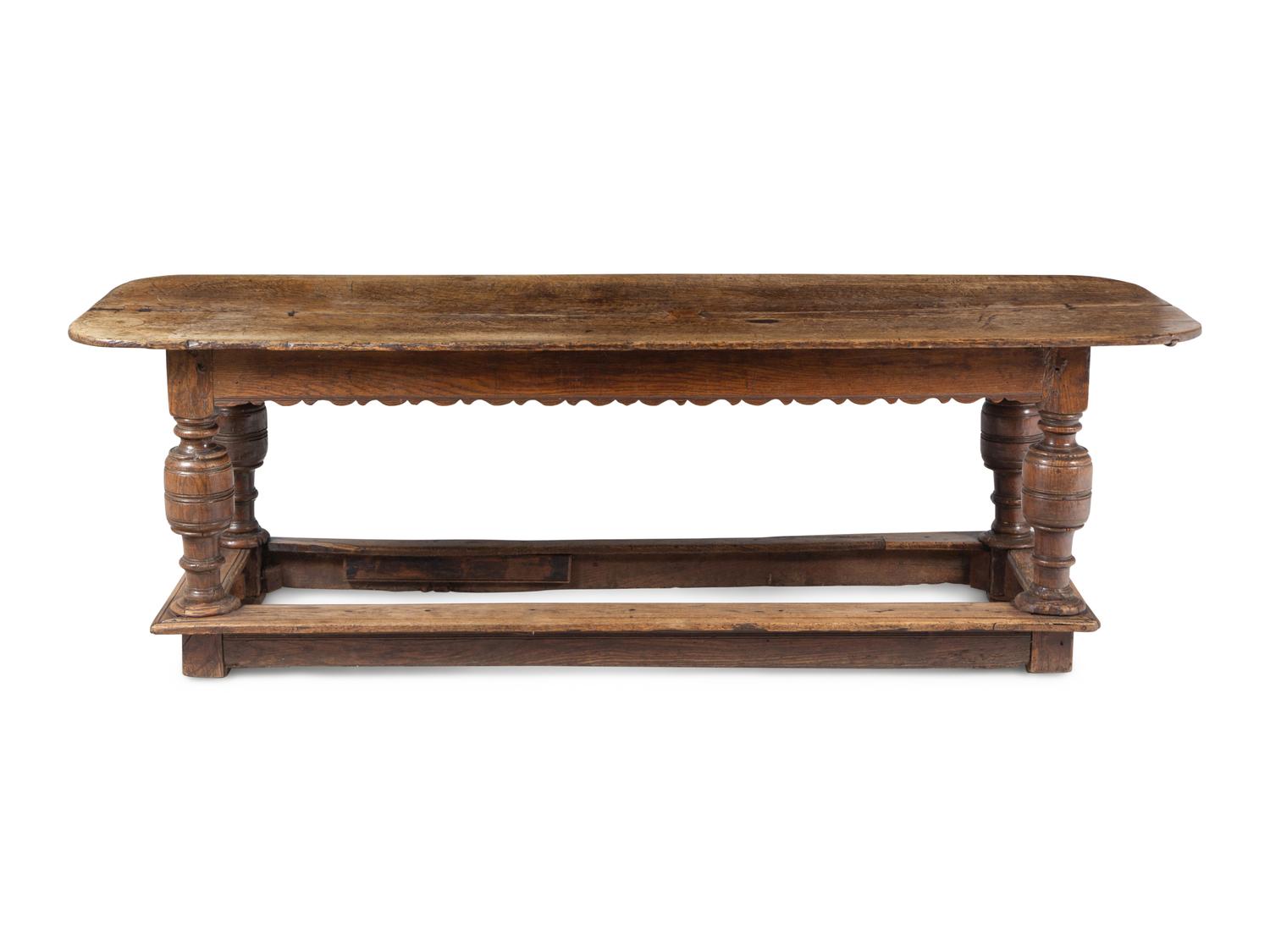 An English Oak Refectory Table