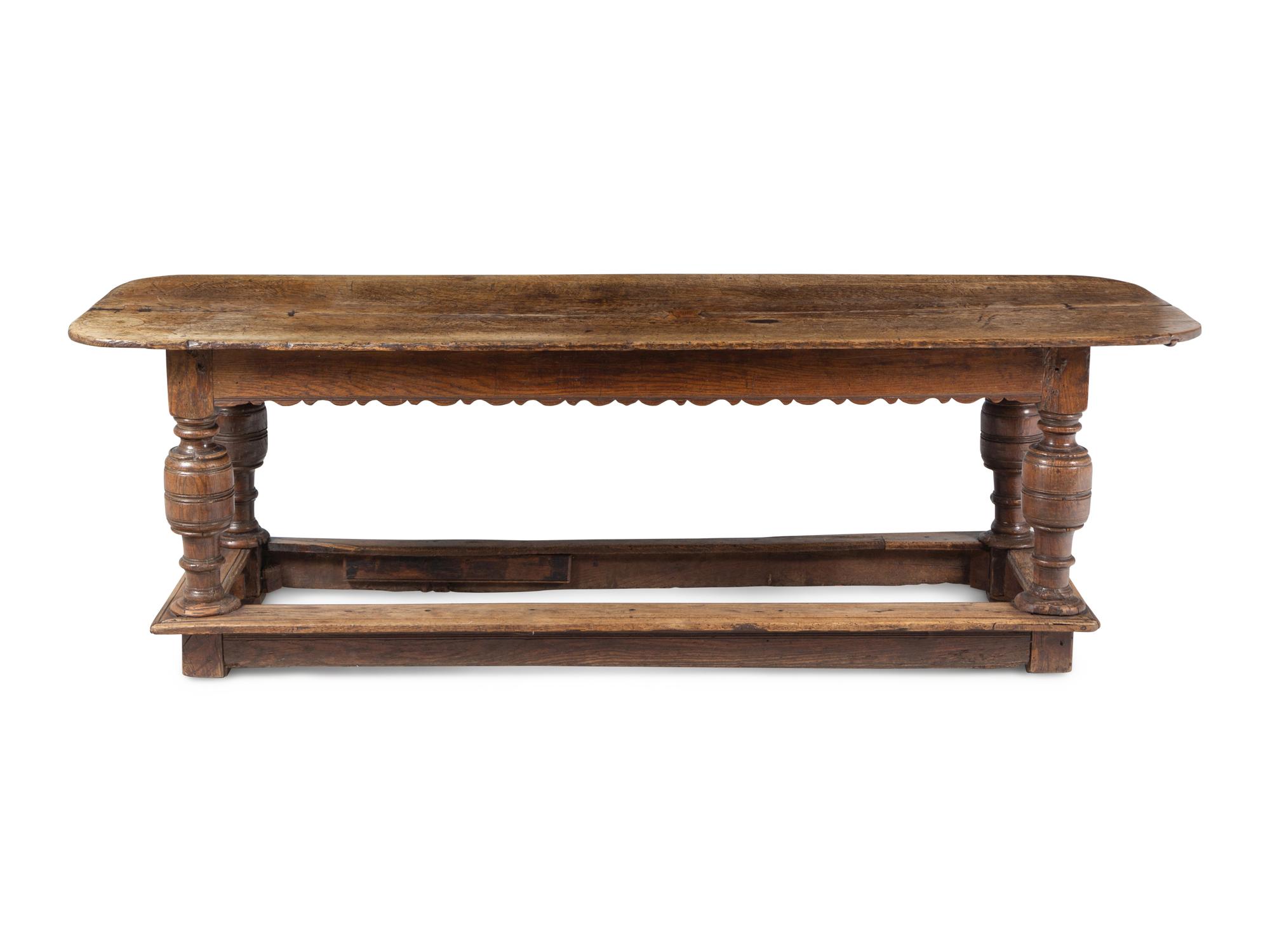 An English Oak Refectory Table