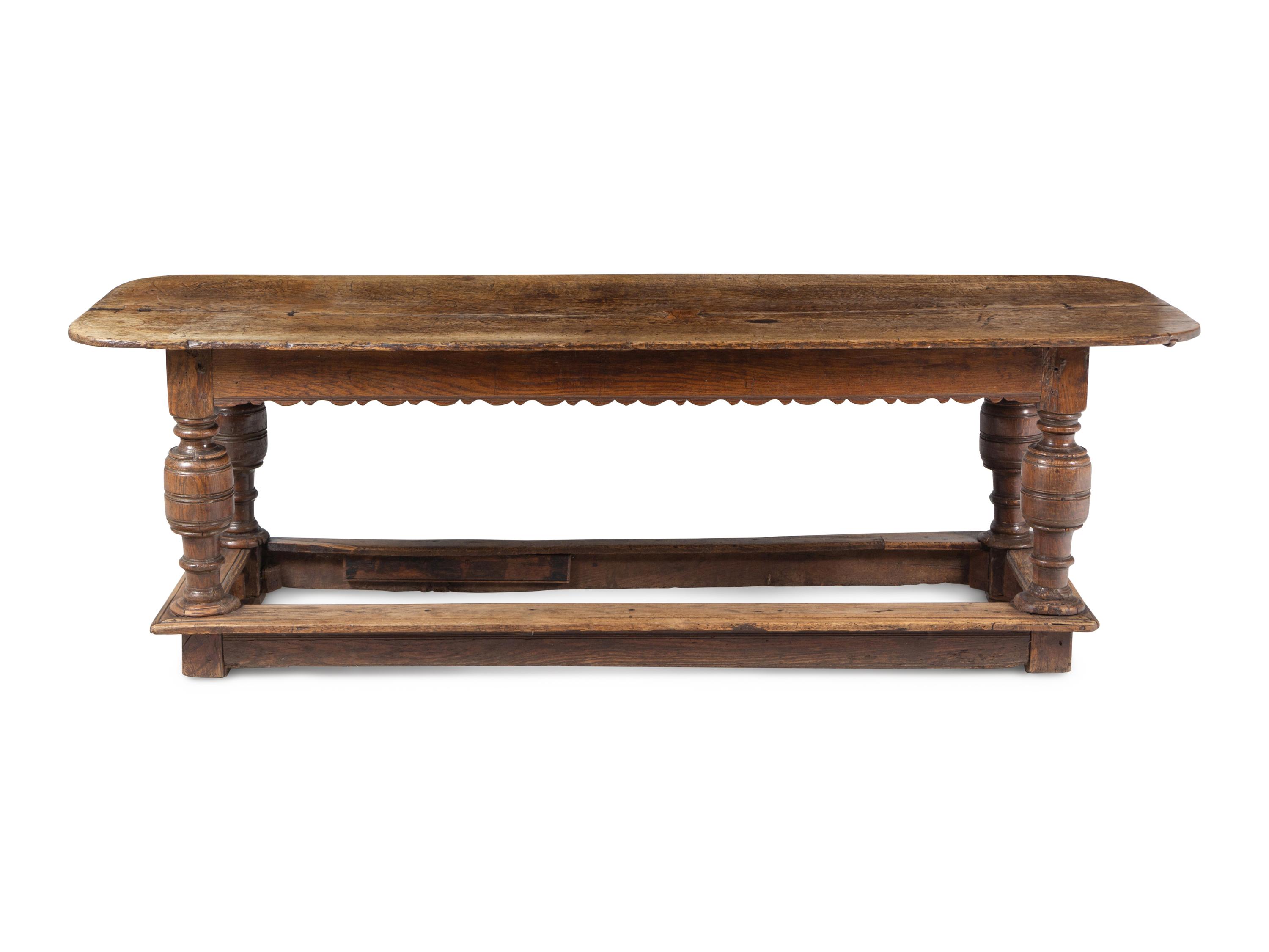 An English Oak Refectory Table