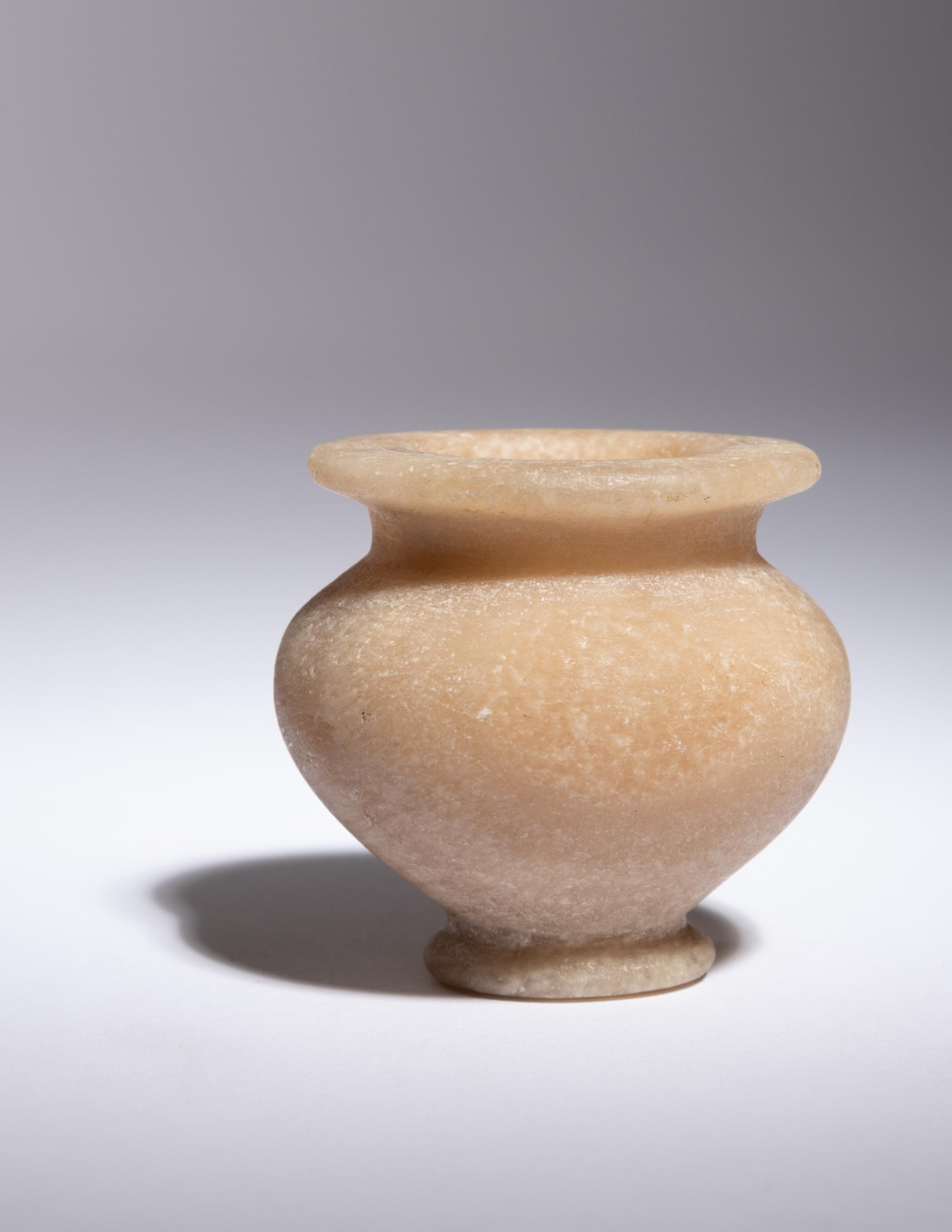 An Egyptian Alabaster Cosmetic Jar