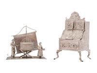 Eleven Silver Miniature Articles