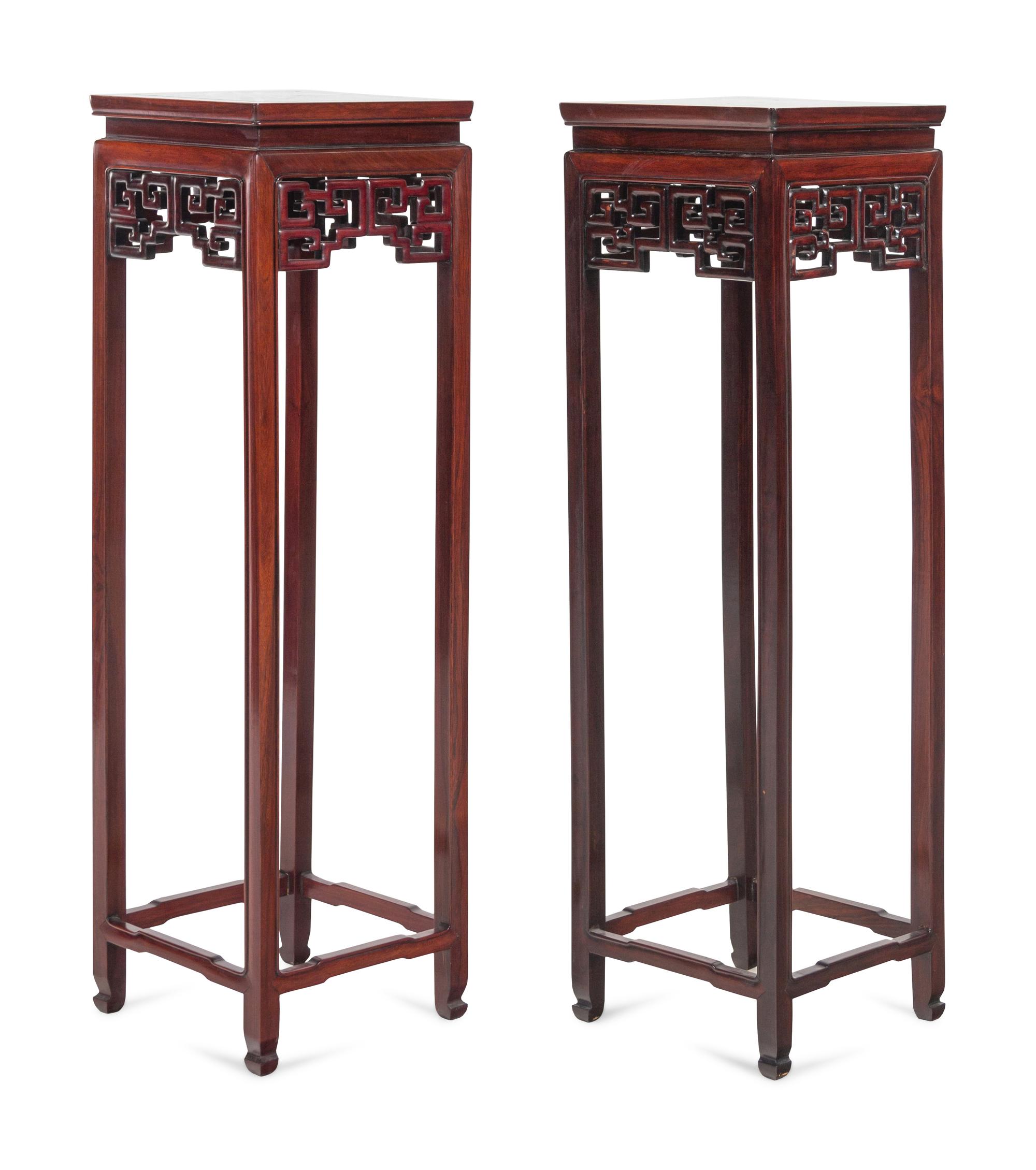 A Pair of Chinese Hongmu Side Stands
