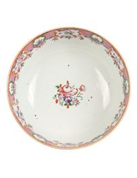 A Chinese Export Porcelain Punch Bowl