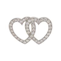 DIAMOND HEART BROOCH