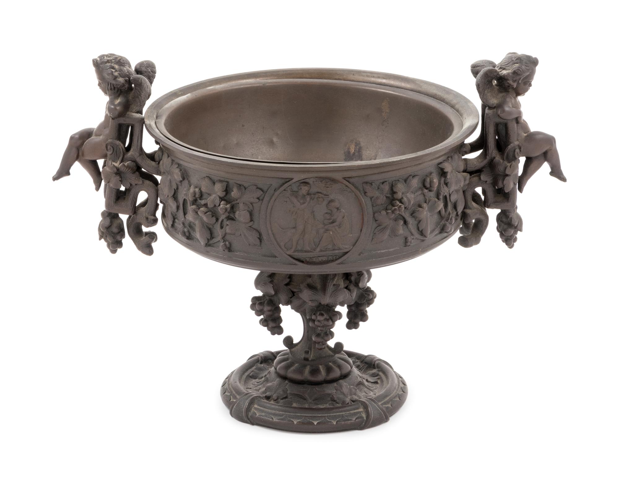 A Grand Tour Bronze Centerpiece