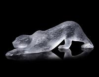 A Lalique Zeila Panther Sculpture