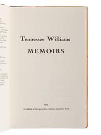 WILLIAMS, Tennessee (1911-1983). Memoirs . Garden City: Doubleday & Company, Inc., 1975.