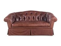 A Leather Upholstered Chesterfield Sofa