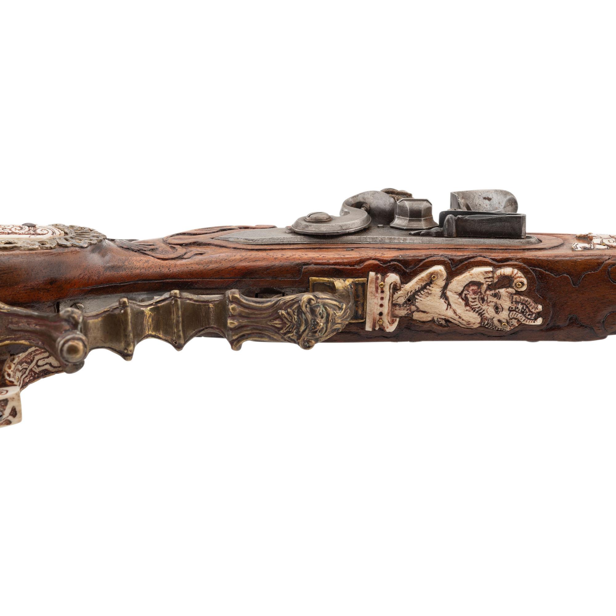Contemporary Flintlock Jaeger Rifle by John B. Derrick (American, b.1936)