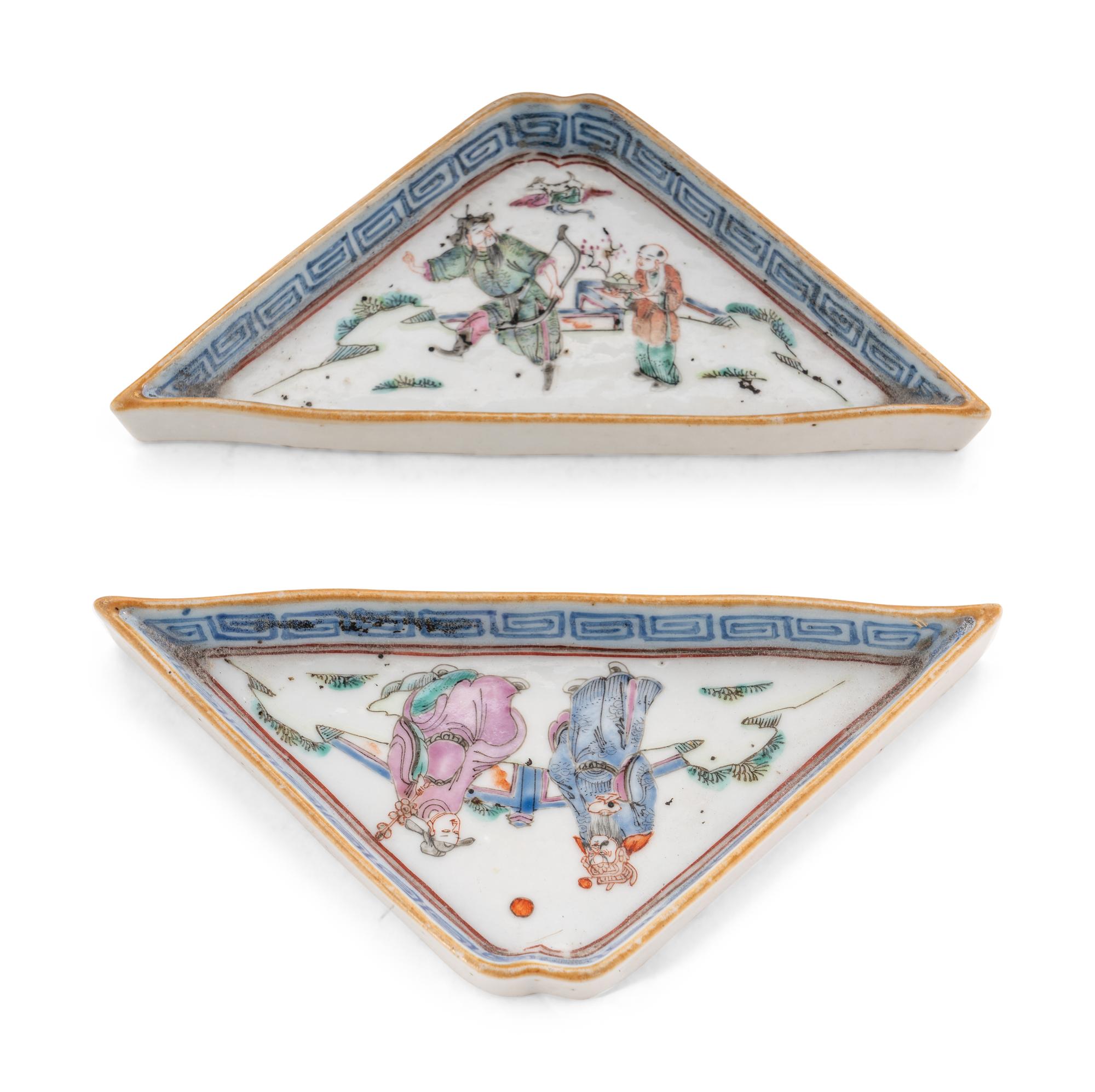 Five Chinese Famille Rose Porcelain Wares
