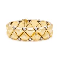 YELLOW GOLD AND DIAMOND BRACELET