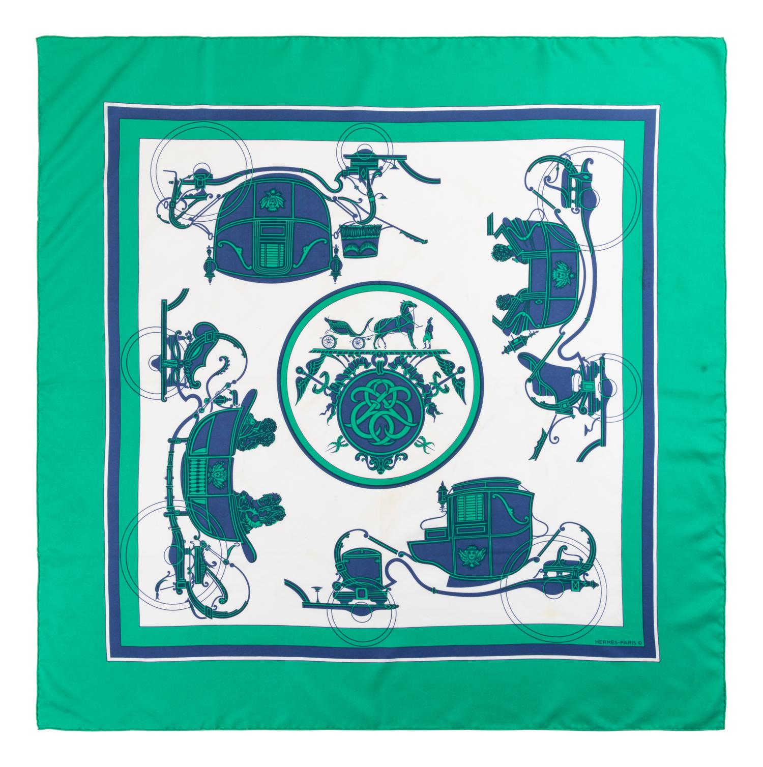 Three Hermès 90cm Silk Scarves