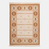 Flatweave Rug (brown pink)