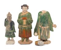 Three Chinese Pottery Figures