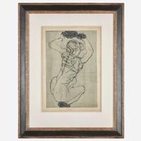 Egon Schiele (Austrian, 1890-1918) Kauernde (Squatting Woman)