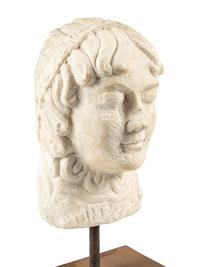 A Continental Marble Portrait Head