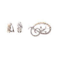 COLLECTION OF CULTURED PEARL AND DIAMOND JEWELRY