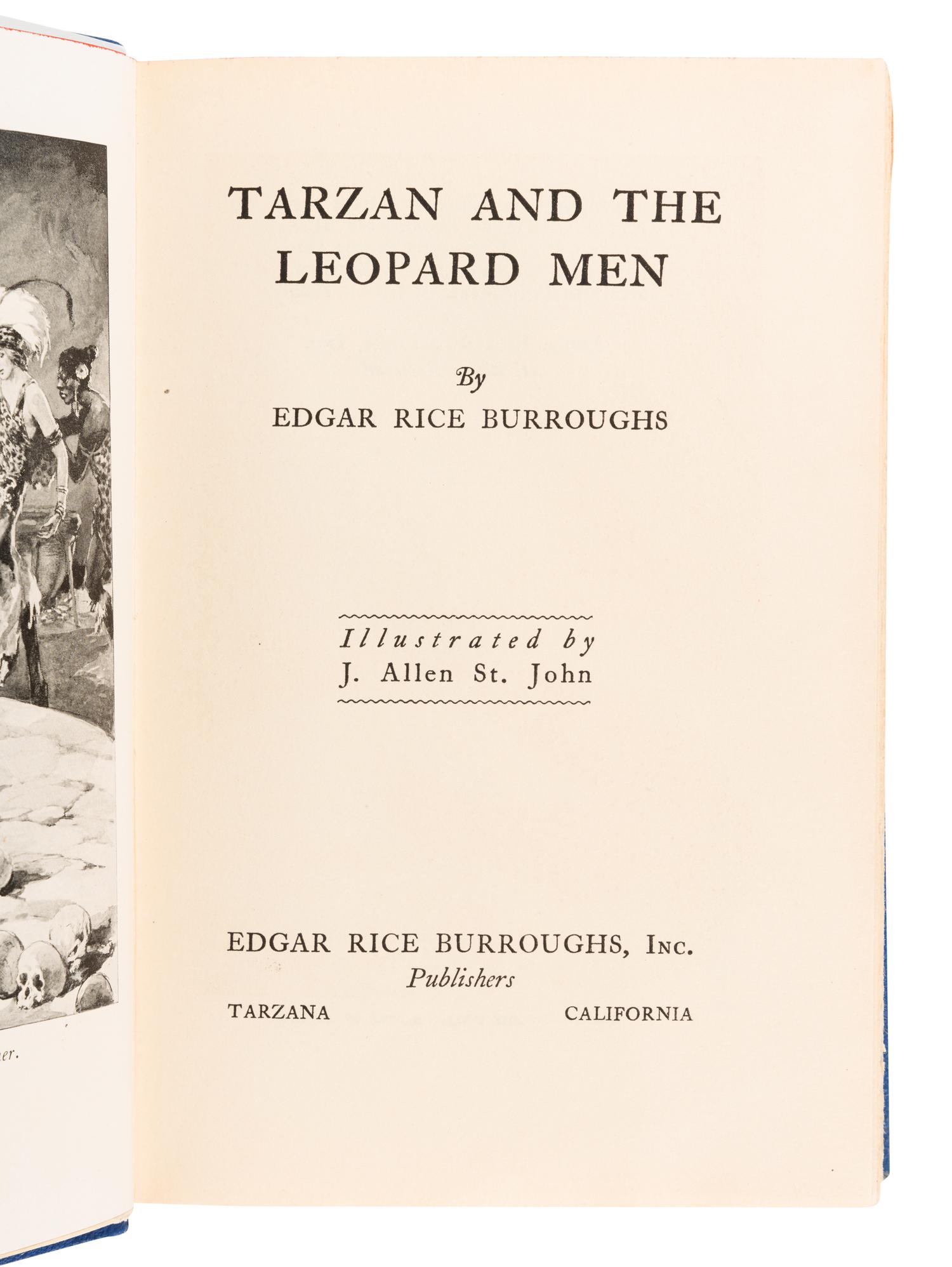 BURROUGHS, Edgar Rice (1875-1950). A group of 12 works, including: