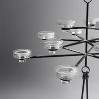 15-light candle chandelier Kosta Boda, Sweden