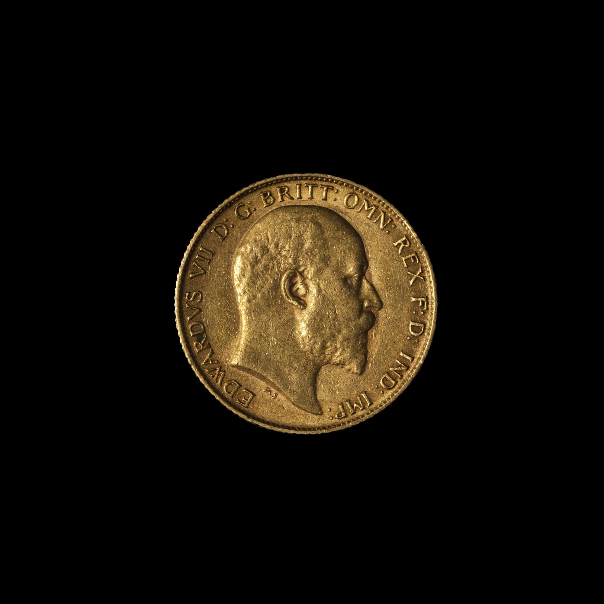 [GREAT BRITAIN] 1909 Edward VII Gold Half Sovereign