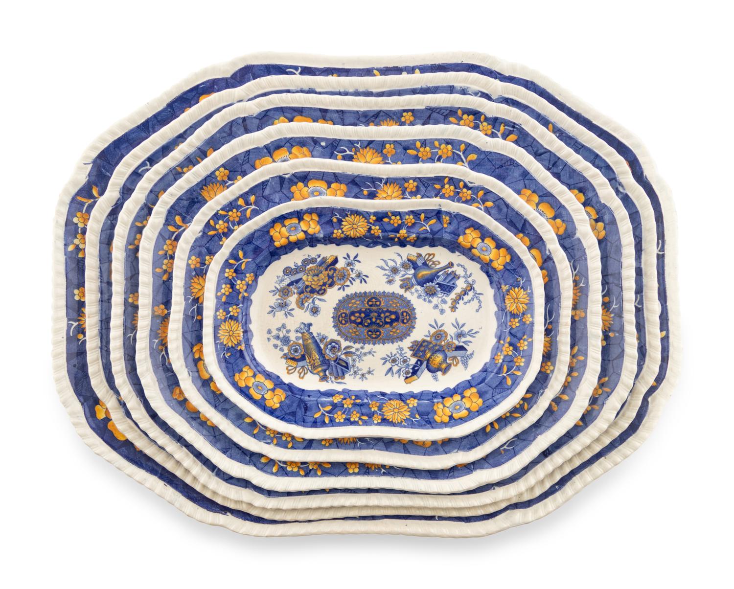 A Spode Transferware Dinner Service