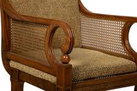 A Regency Style Painted Satinwood Library Chair — 20TH CENTURY