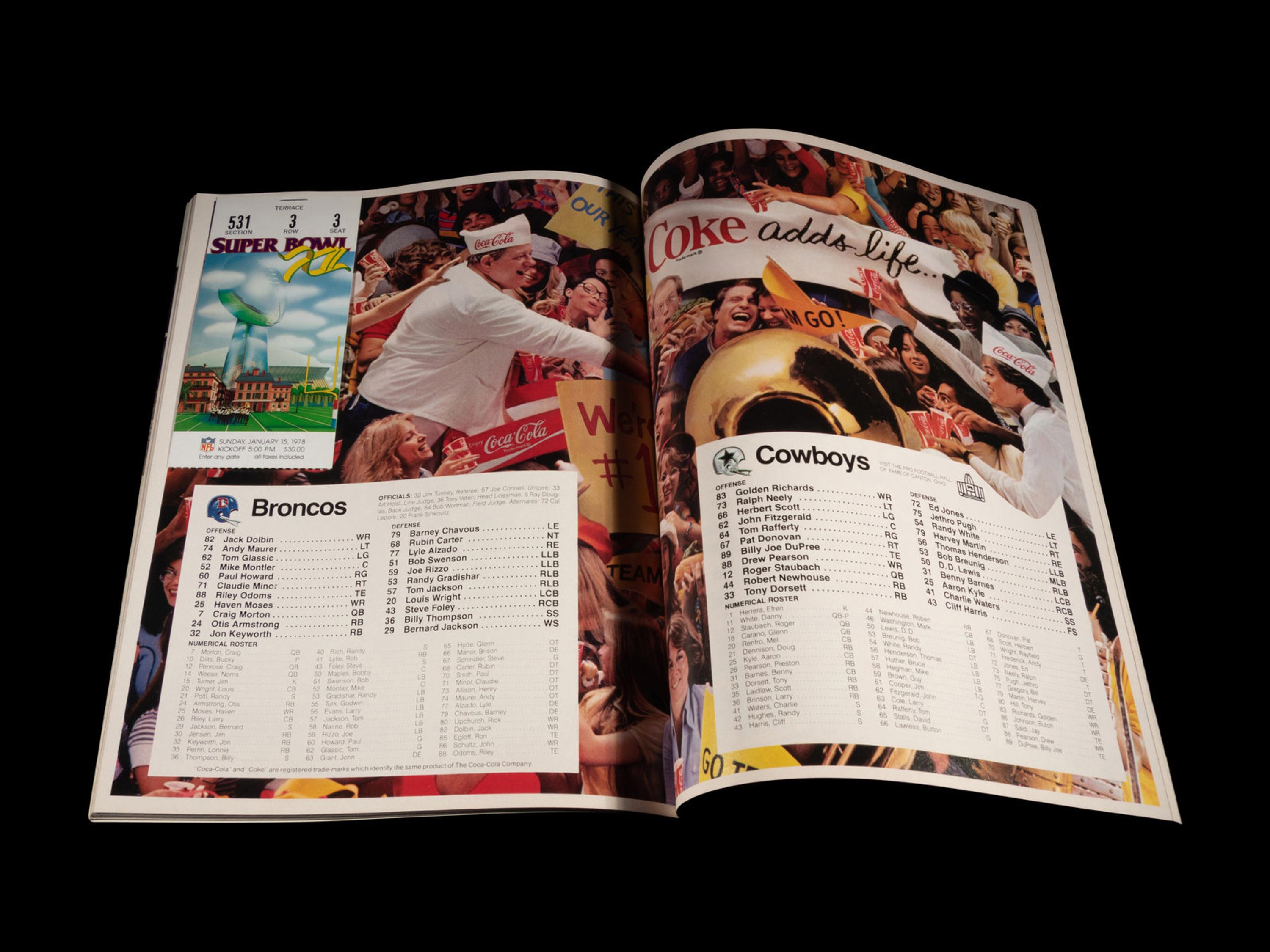 A Group of Dallas Cowboys Super Bowl XII On Site Louisiana Superdome Items,